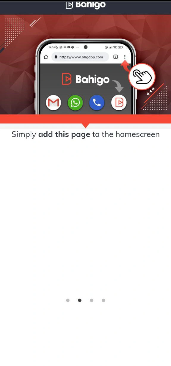 Die mobile App von Bahigo für Schweizer Spieler